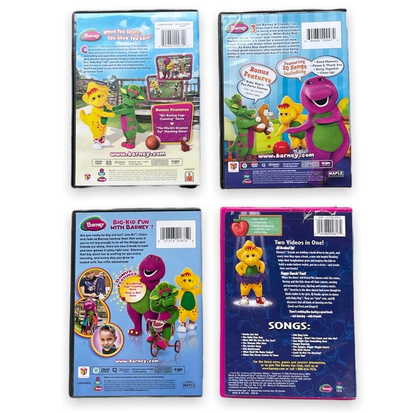 Barney DVD set of 4 - Picture 2 of 3